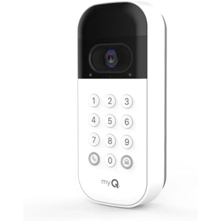 myQ Smart Garage Door Video Keypad with Wide-Angle Camera,Customizable PIN Codes,and Smartphone Control–Take