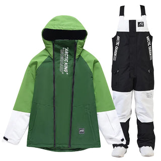 New Snowboarding Suit Men Women Skiing Suit Winter Outdoor Warm Windproof Waterproof Ski Hoodie Jacket+Pants Set Ski Equipment