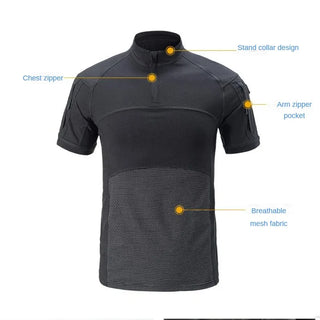 Waterproof Training Set Mens Tactical Camo Patchwork T-shirt+Durable Multi Pockets Overalls Combat Uniform Summer Hunting Suit