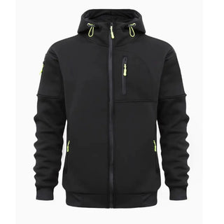 Cotton-Dropped Shoulder Hooded Sweatshirt