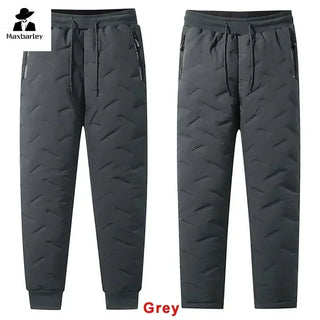 Pantalones de algodón de invierno para hombre, informales, impermeables, con cremallera, bolsillos, de lana gruesa, cálidos, para correr, para exteriores, a prueba de frío, pantalones de esquí, 7XL 
