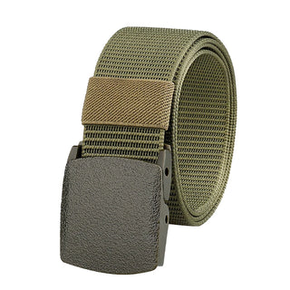 Men's Casual Tactical Belt - High Quality Military Nylon Durable Plastic Buckle Outdoor Sports Training Versatile Denim Belt