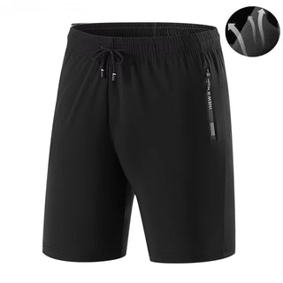 Summer Men's Sport Shorts Cool Sportswear Running Shorts Casual Bottoms Gym Fitness Training Jogging Short Pants Men Black Gray