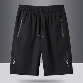 Summer Men's Sport Shorts Cool Sportswear Running Shorts Casual Bottoms Gym Fitness Training Jogging Short Pants Men Black Gray