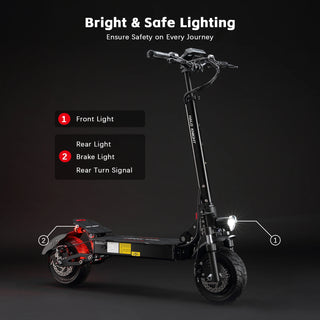 HALO KNIGHT T104 Adult Electric Scooter 2400W Dual Motor Powerful 65KM/H Fast E Scooter 52V 21Ah Cheap Foldable US Kick Escooter