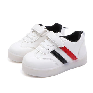 Lightweight Comfortable Children's Shoes Soft Bottom LED Light Children Shoes Non-slip Leisure School Kids Shoes Breathable