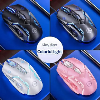 Original Wired Mouse BackLight High Sensitivity 6 Keys Macro Programming Gaming Mechanical Mouse for Game Computer Tablet PC