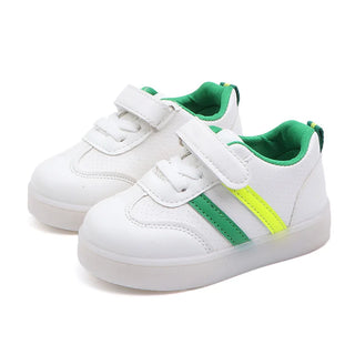 Lightweight Comfortable Children's Shoes Soft Bottom LED Light Children Shoes Non-slip Leisure School Kids Shoes Breathable