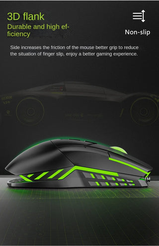 Macro Definition 7D Esports Gaming Mouse USB Right Hand RGB Backlit Can Be Turned off Heavy Duty Wired Stock Office Home LOL