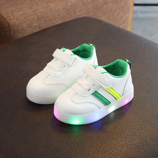 Lightweight Comfortable Children's Shoes Soft Bottom LED Light Children Shoes Non-slip Leisure School Kids Shoes Breathable