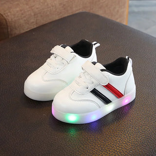 Lightweight Comfortable Children's Shoes Soft Bottom LED Light Children Shoes Non-slip Leisure School Kids Shoes Breathable