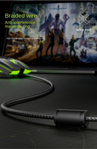 Macro Definition 7D Esports Gaming Mouse USB Right Hand RGB Backlit Can Be Turned off Heavy Duty Wired Stock Office Home LOL