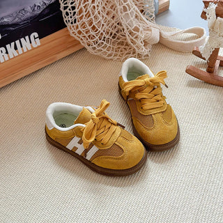 ZY Summer Korean Style Casual Running Shoes for Boys White Mesh Upper Lace-Up Closure Rubber Midsole Fashion Trend