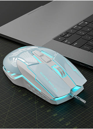 Macro Definition 7D Esports Gaming Mouse USB Right Hand RGB Backlit Can Be Turned off Heavy Duty Wired Stock Office Home LOL