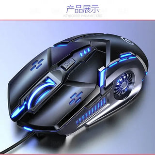Original Wired Mouse BackLight High Sensitivity 6 Keys Macro Programming Gaming Mechanical Mouse for Game Computer Tablet PC