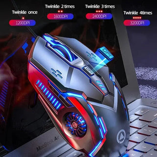 Original Wired Mouse BackLight High Sensitivity 6 Keys Macro Programming Gaming Mechanical Mouse for Game Computer Tablet PC