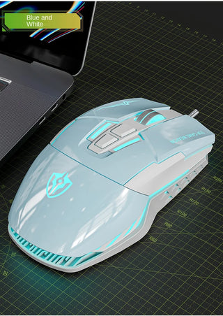 Macro Definition 7D Esports Gaming Mouse USB Right Hand RGB Backlit Can Be Turned off Heavy Duty Wired Stock Office Home LOL