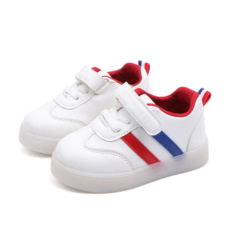 Lightweight Comfortable Children's Shoes Soft Bottom LED Light Children Shoes Non-slip Leisure School Kids Shoes Breathable
