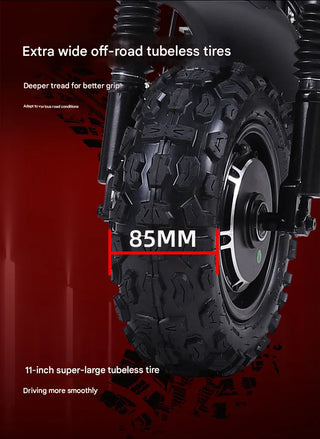 EU & USA Warehouse High-Speed 60V 6000W Dual Motor Electric Scooter 11 Inch Bicycle 85km/h Adult Electric Scooter