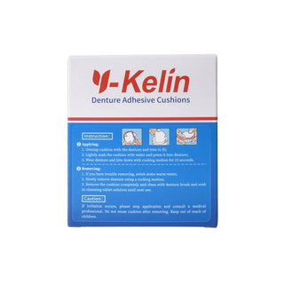 Y-Kelin Lower Denture Adhesive Cushion 60 Pads Strip (Pack of 2)