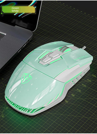 Macro Definition 7D Esports Gaming Mouse USB Right Hand RGB Backlit Can Be Turned off Heavy Duty Wired Stock Office Home LOL