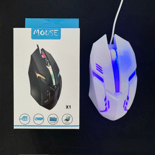 In-Stock X1 Neutral Backlight Seven-Color Glowing Gaming Wired Mouse USB Cheap Mouse Esports Mouse