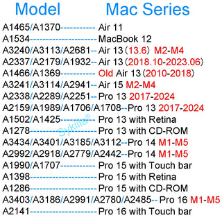 Case for Macbook Air 13 M4 M1 Pro 13 14 M5 M3 15 16 M2 Mac Hard Shell Funda A3240 A3113 A3241 A3434 Laptop Accessory Cover