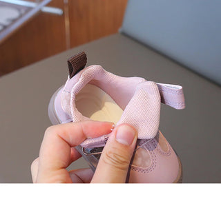 Spring Sport Shoes For Children PU Leather Boy's Girl's Sneakers Soft-soled Waterproof Infant Baby Ergonomics Kid's Sneakers