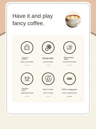 Xiaomi Handheld Milk Frother Portable Coffee Frother High Speed Electric Mixer Beverage Foam for Jam Cappuccino Kitchen Tools