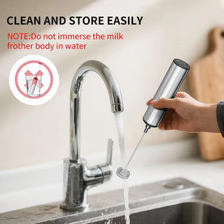 Kitchen Powerful Stirrer Milk Frother Handheld Foam Maker for Lattes Whisk Drink Mixer Coffee Electric Rechargable Egg Beater