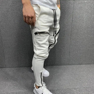 New 2023 Cargo Pants Trousers for Men Full Length Solid Color Loose Multi-pocket Drawstring Pockets Pants Male Cargo Pants 5XL