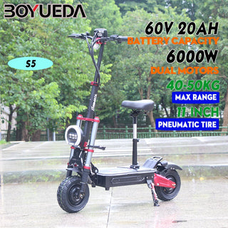 S5 China 60V18AH-40AH Battery trottinettes électriques Safety App Control NFC Key Electric Scooter Silent Tire Electric Scooters