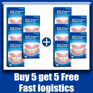 Silicone denture kit, silicone denture kit, denture kit soup pack, high and low level kit, easy to use, dental care