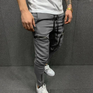 New 2023 Cargo Pants Trousers for Men Full Length Solid Color Loose Multi-pocket Drawstring Pockets Pants Male Cargo Pants 5XL