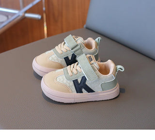 Spring Sport Shoes For Children PU Leather Boy's Girl's Sneakers Soft-soled Waterproof Infant Baby Ergonomics Kid's Sneakers