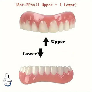 Denture Silicone Kit Silicone Liners Soft Kit Soft Denture Kit Teeth Upper And Lower Set Easy Use Dental care