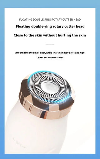 Women Electric Shaver Waterproof Painless Hair Trimmer for Bikini Body Legs Face Underarms Hair Removal Cordless