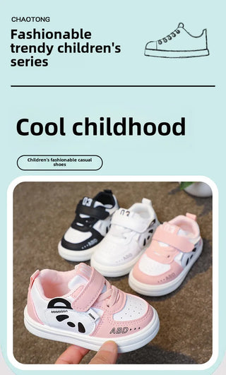Kids Baby Sneakers Boys Girls Running Casual Footwear PU Leather Non-slip Toddler Kids Soft Comfortable Children Sports Footwear