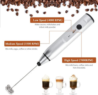 Mini Electric Handheld Milk Frother Electric Blender with USB Electrical Maker Whisk Mixer for Milk Frother Cappuccino