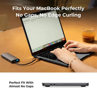 Crystal Black Clear Laptop Case for Macbook Air 13.6 M4 15 M3 Hard Cover for Mac Book Pro 13 M1 Chip M2 12 14 16 M5 Hard Sleeve