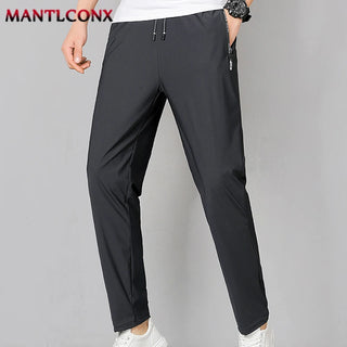 Elastic Waist Jogger Sweatpants Men Casual Classic Sport Men's Pants Quick Dry Straight Trousers Breathable Plus Size 4XL 5XL