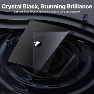 Crystal Black Clear Laptop Case for Macbook Air 13.6 M4 15 M3 Hard Cover for Mac Book Pro 13 M1 Chip M2 12 14 16 M5 Hard Sleeve