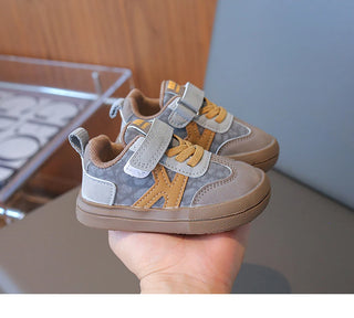 Spring Sport Shoes For Children PU Leather Boy's Girl's Sneakers Soft-soled Waterproof Infant Baby Ergonomics Kid's Sneakers