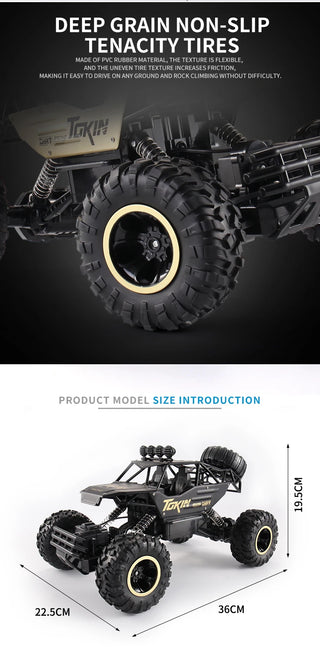 Oike RC Car Remote Control Climbing Vehicle Outdoor All Terrain Off-road Trucks 4WD Racing Drift Cars Toy Gift for Kids Adults