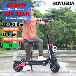 S5 China 60V18AH-40AH Battery trottinettes électriques Safety App Control NFC Key Electric Scooter Silent Tire Electric Scooters