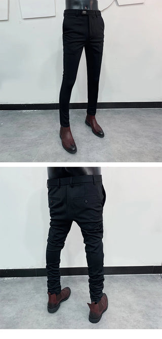 Men Suit Pants Dress Pantalone Hombre Stretch Slim Formal Trousers Calça Masculina Solid Color Casual Pants Fashion Men Clothing