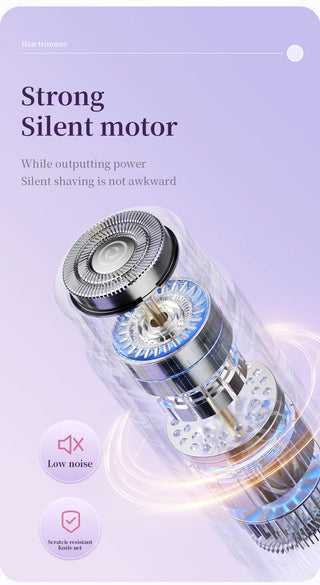 Lightweight 2 in 1 Electric Hair Remover Painless Detachable Women's Hair Shaver Double-headed Gentle Pubic Hair Remover Legs