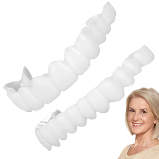 Tooth Veneers Unisex Teeth Veneer Upper Lower Veneers Temporary Smile Improver  Instant Confidence Smile Tools Beauty Tool