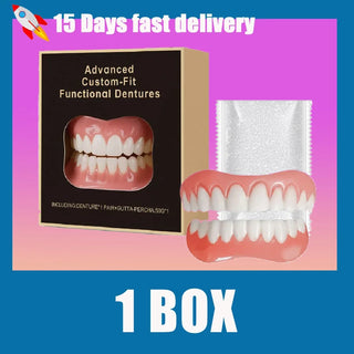 New Denture Silicone Kit - Soft Kit Teeth Upper And Lower Set - Silicone Liners Soft Denture Kit  - Easy Use