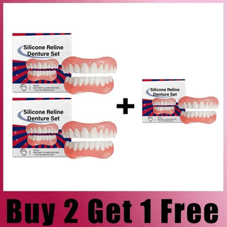 False Teeth Silicone Upper Lower Veneers Perfect Laugh Veneers Dentures Paste Fake Teeth Braces Comfortable Teeth Orthodontic